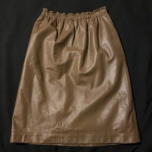 Vintage Vakko Leather Skirt